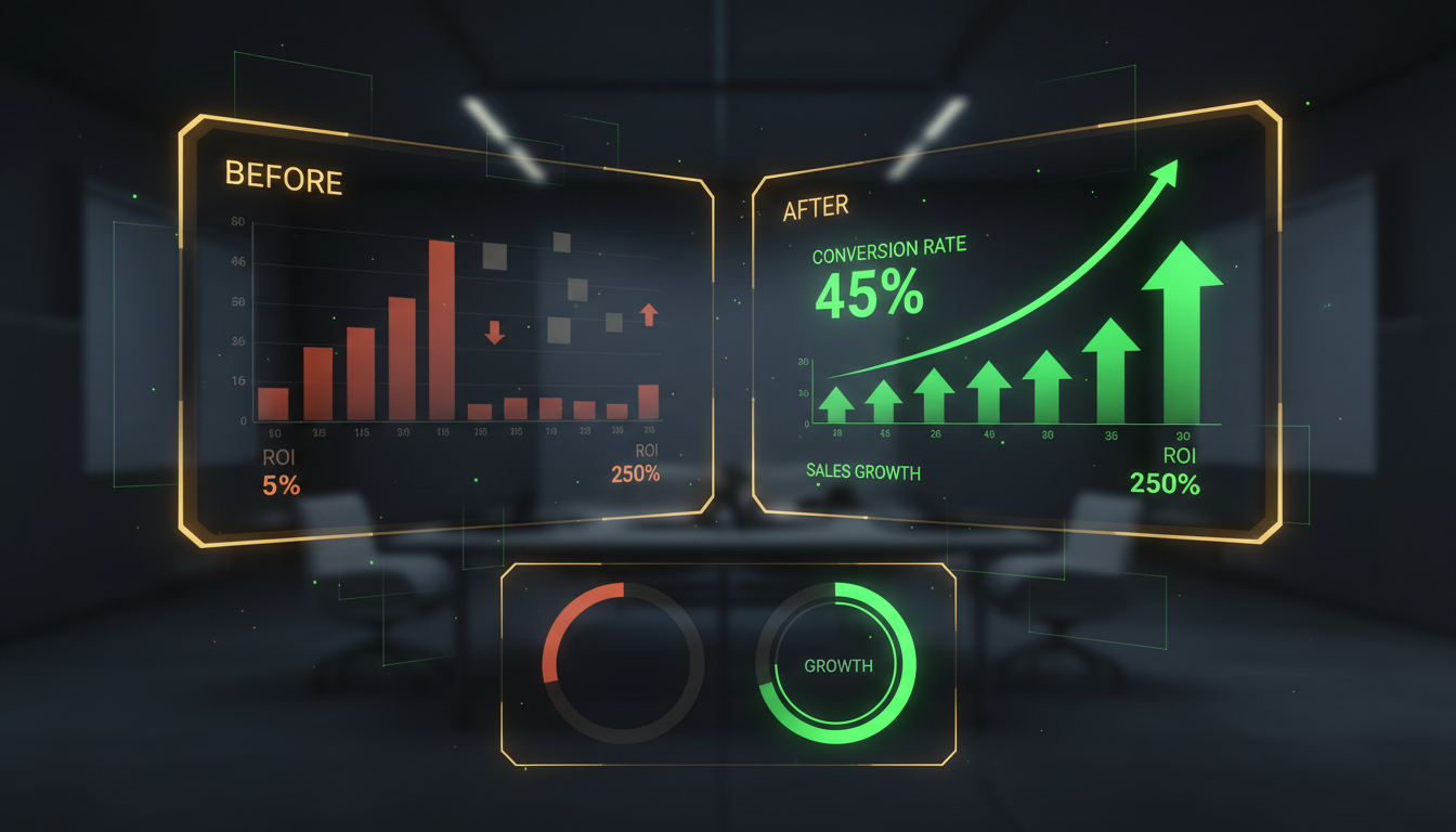 Analytics growth visualization