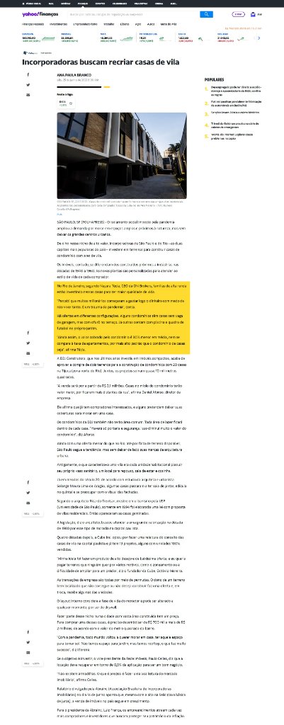 Nayara sobre o mercado do Rio