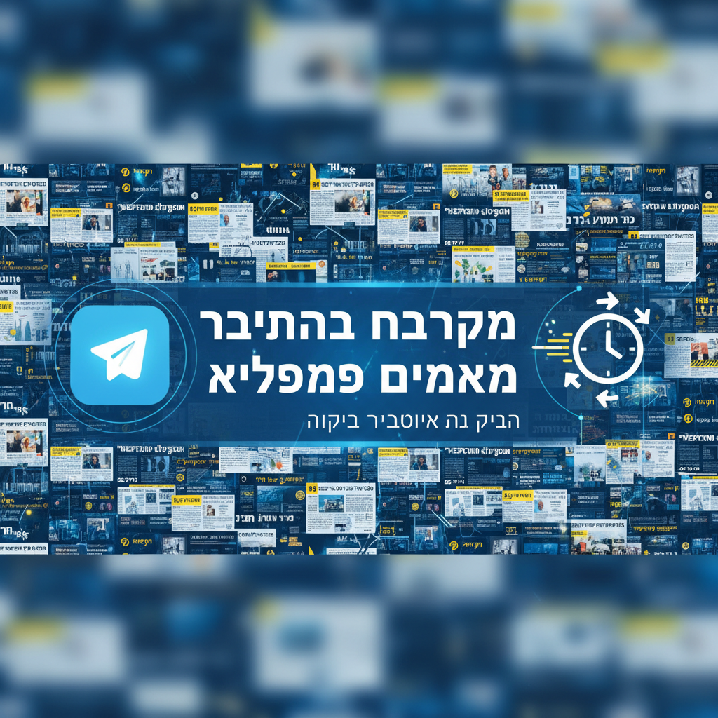 ערוצי חדשות בטלגרם — עדכונים לפני כולם