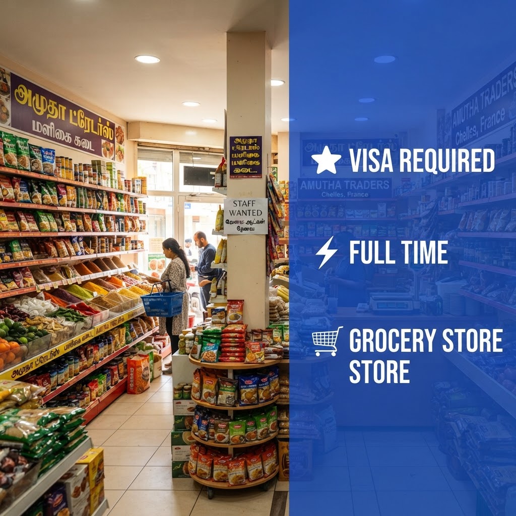 🔥 Cherche employés pour magasin alimentaire - Visa requis