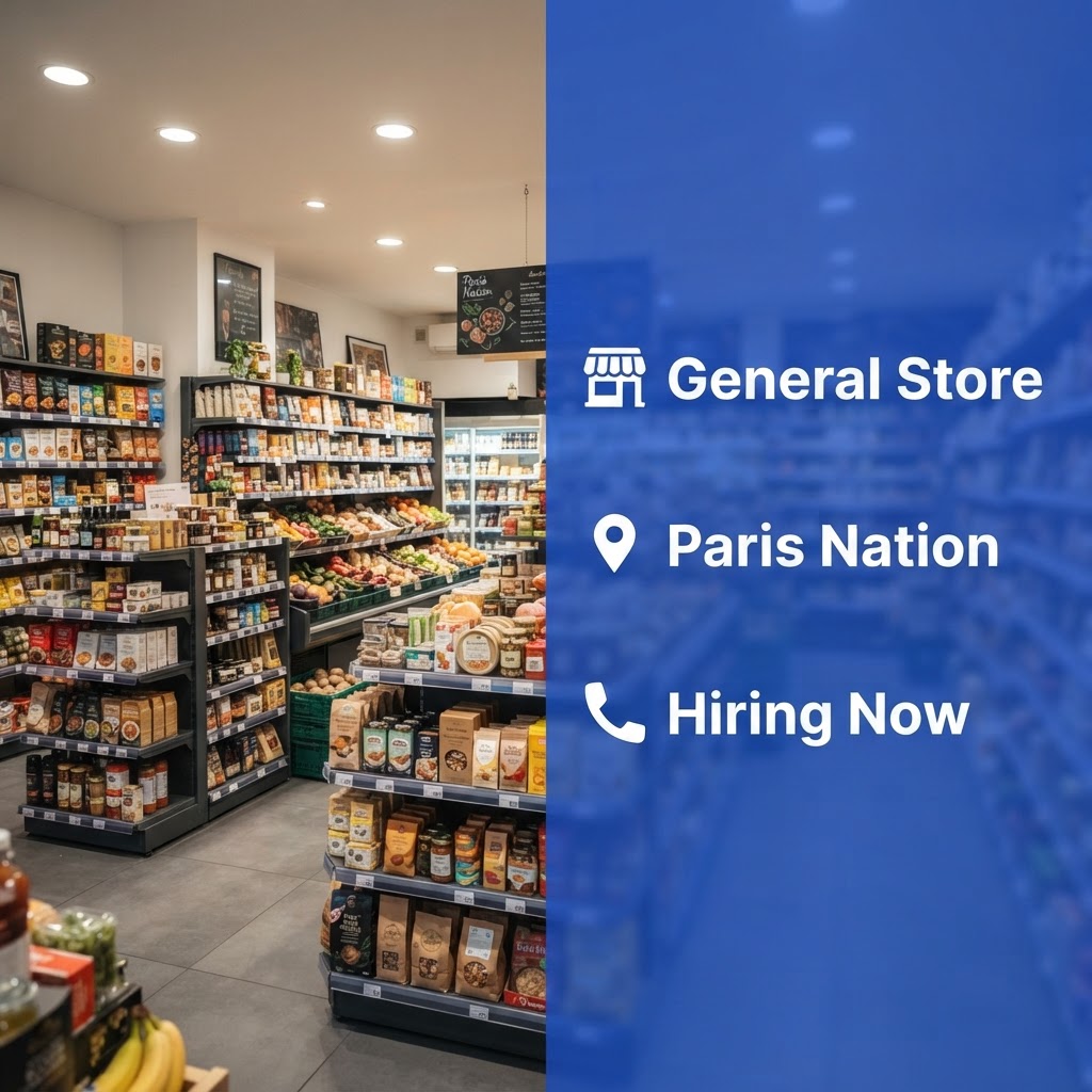 🏪 Employé(e) polyvalent(e) - Alimentation Générale (Paris 12)