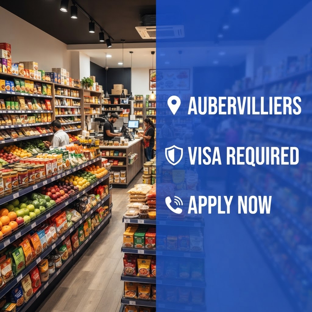 🏪Aubervilliers உள்ள மளிகைக் கடைக்கு வேலையாள் தேவை
