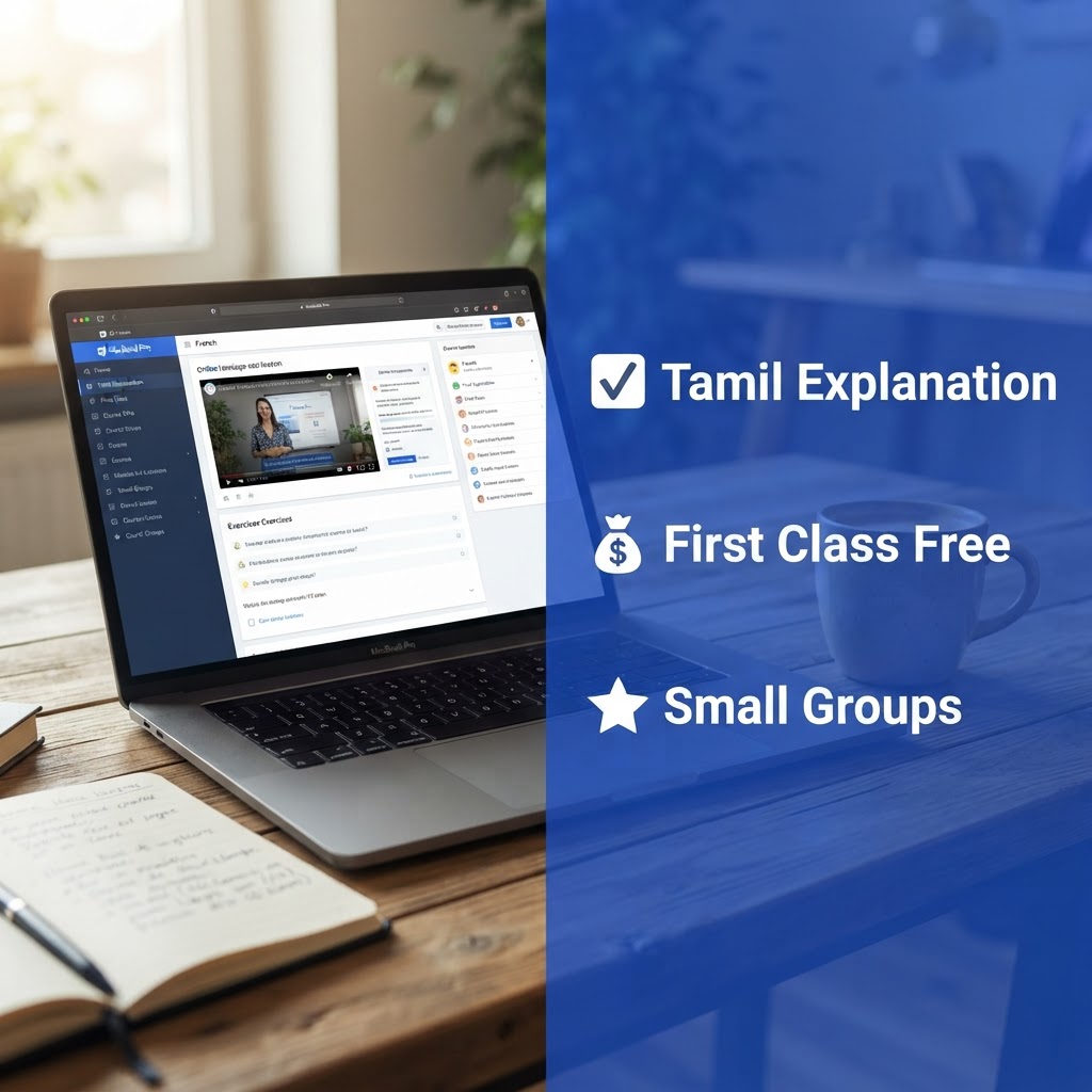 🎓 பிரான்ஸ் குடியுரிமை தேர்வுக்கான ஆன்லைன் பயிற்சி வகுப்புகள்