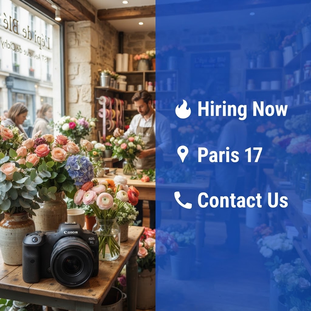 💼 Recrutement - Jasmine Fleurs (Paris 17)