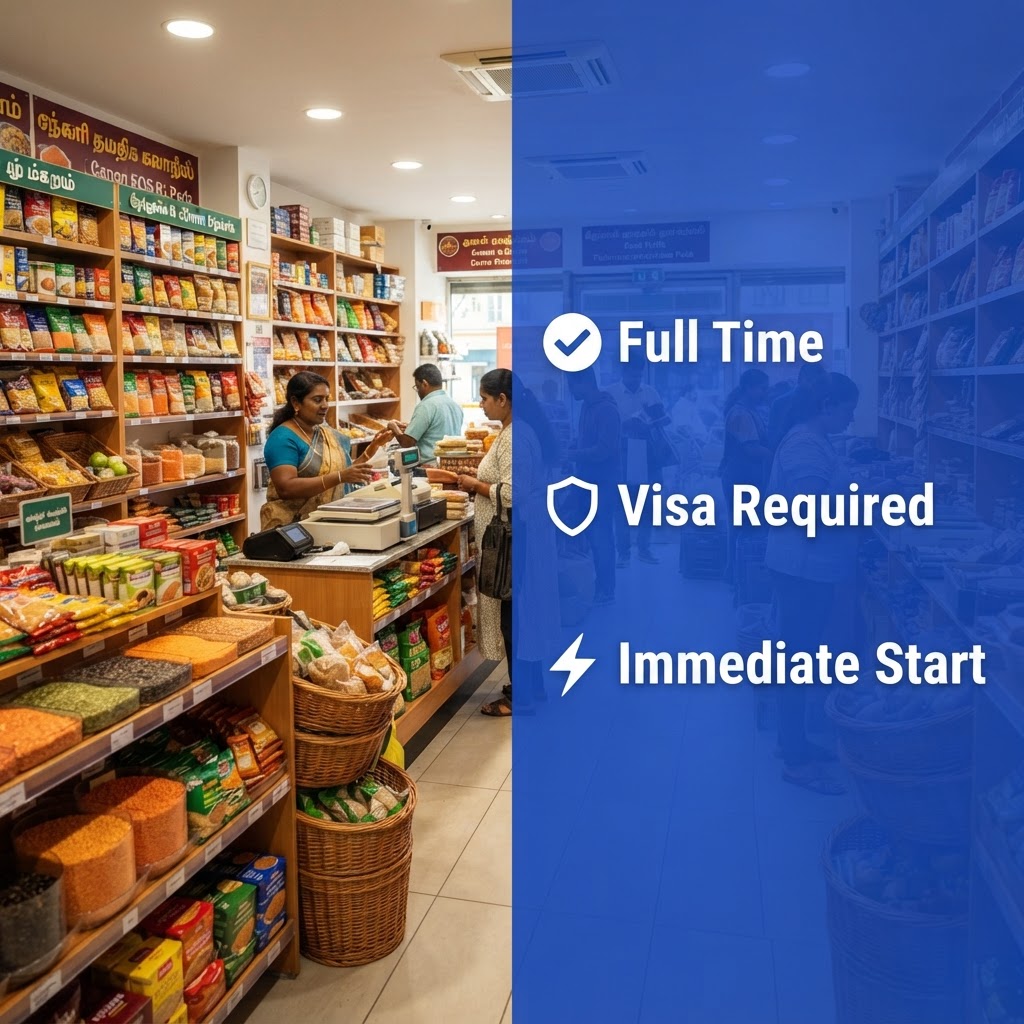 🛒 Full-time Grocery Store Assistant - Paris 12