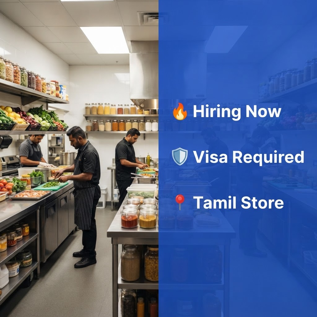 👨‍🍳 Personnel de cuisine recherché - Magasin Tamil