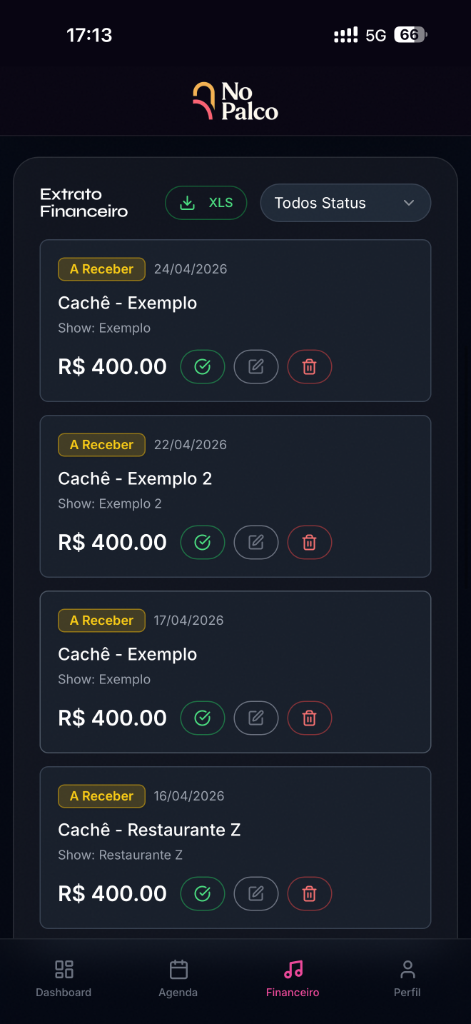 Extrato Financeiro