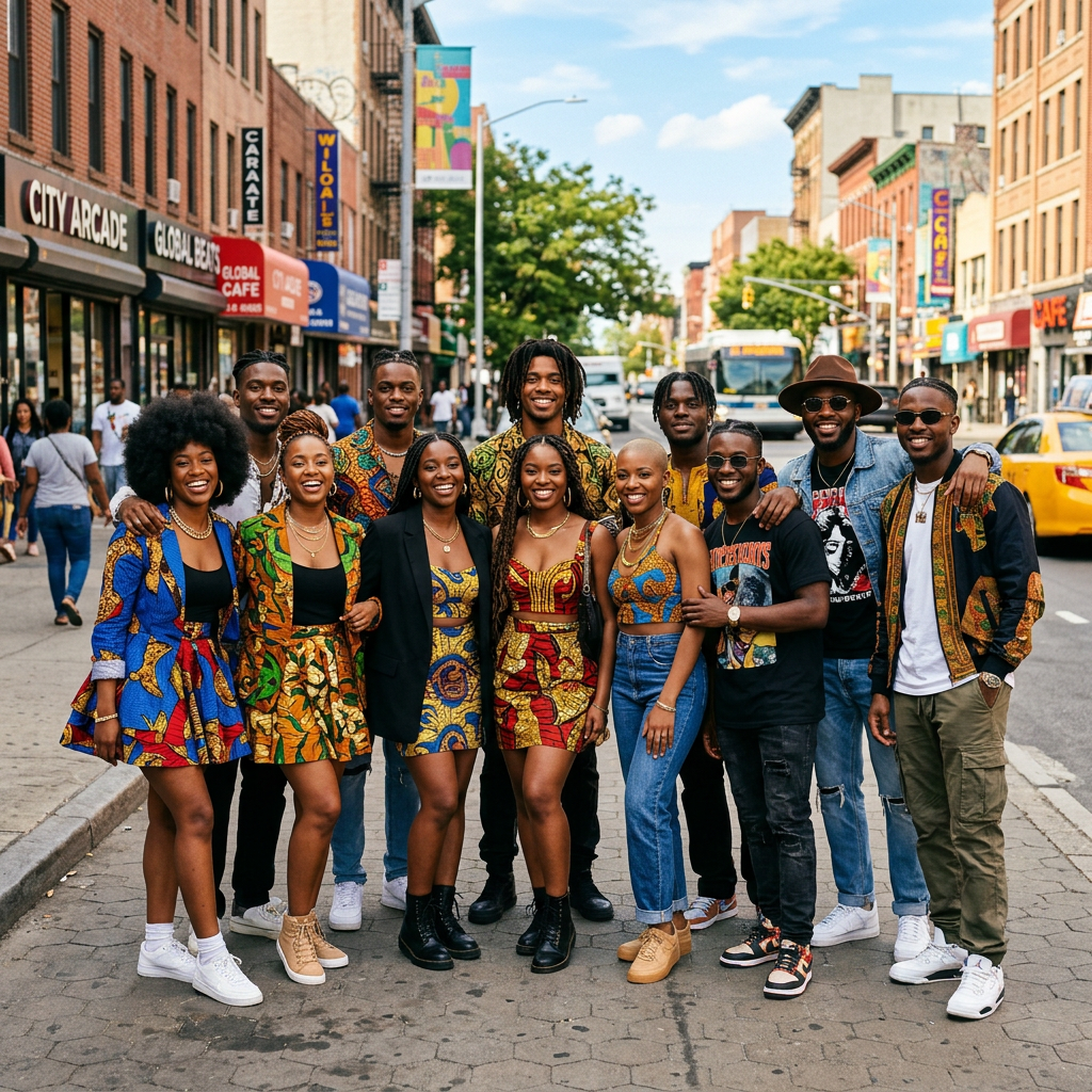 Stylish group of African alumni