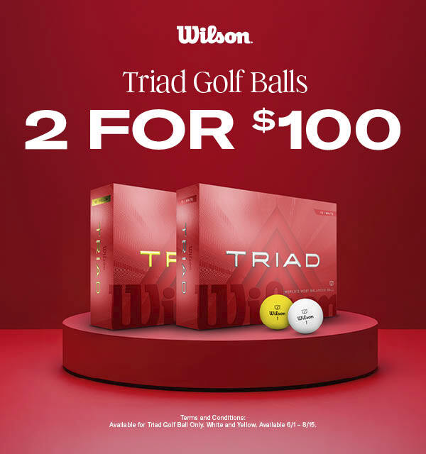 Wilson Triad Golf Balls - 2 for $100