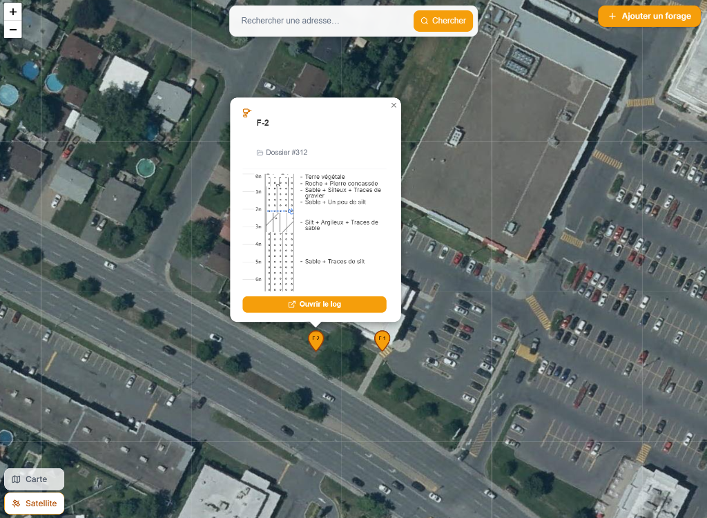 Carte interactive