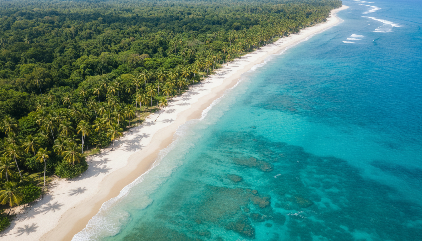 Monkey Beach aerial view