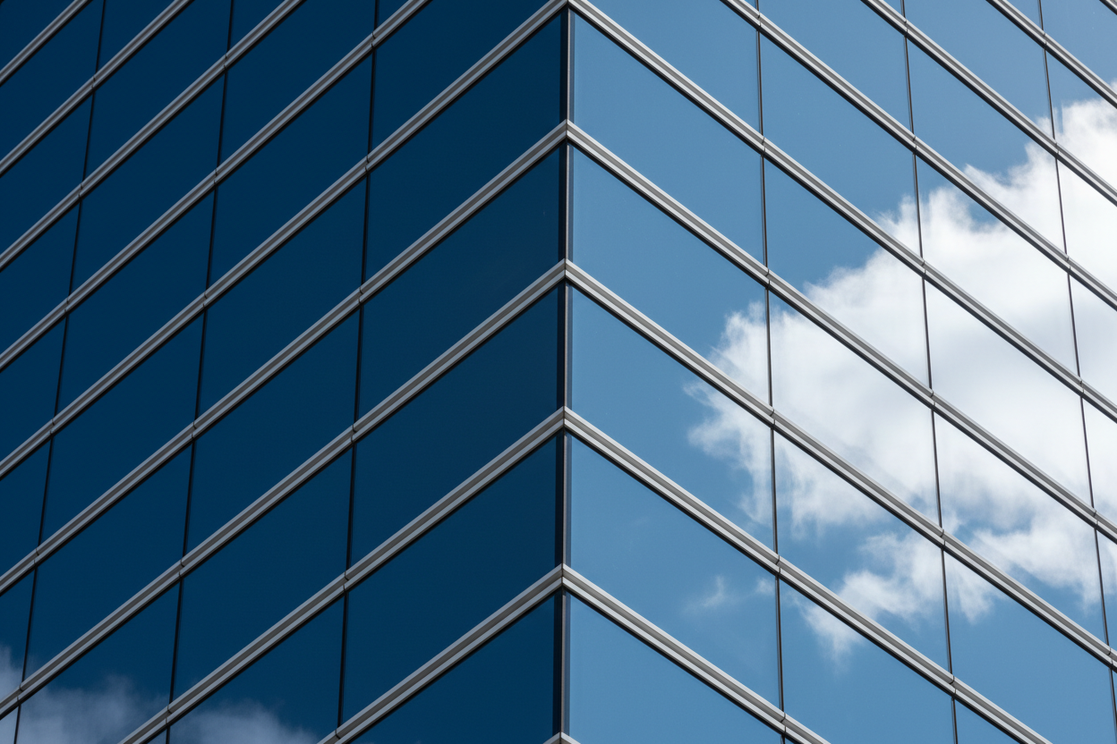 Modern architectural detail representing financial precision