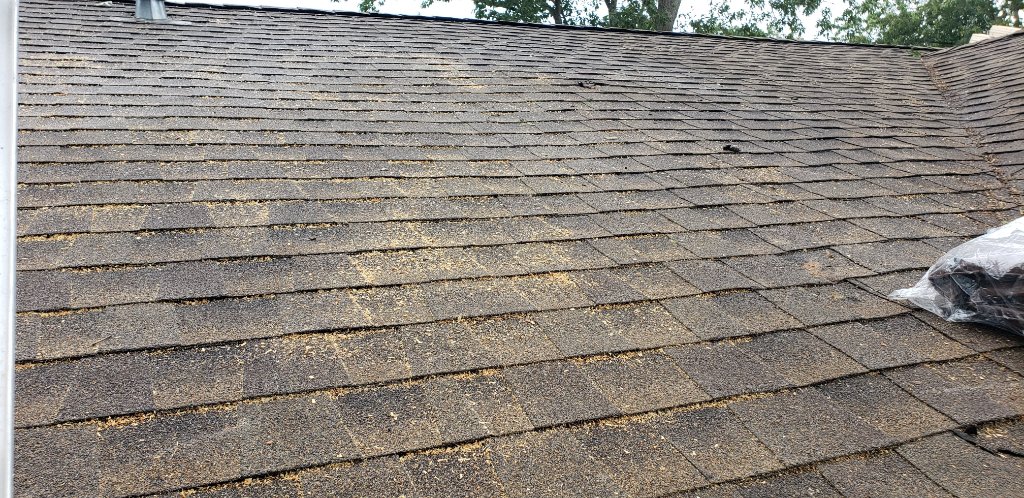 Tarp Over Damaged Area