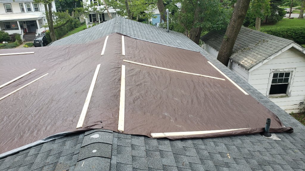 Roof Inspection — Tan Home