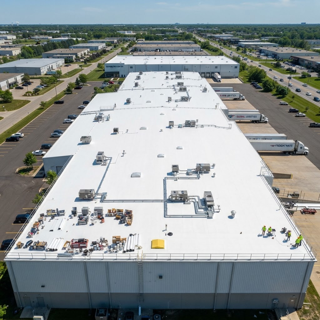 Warehouse TPO Membrane — 40,000 sq ft