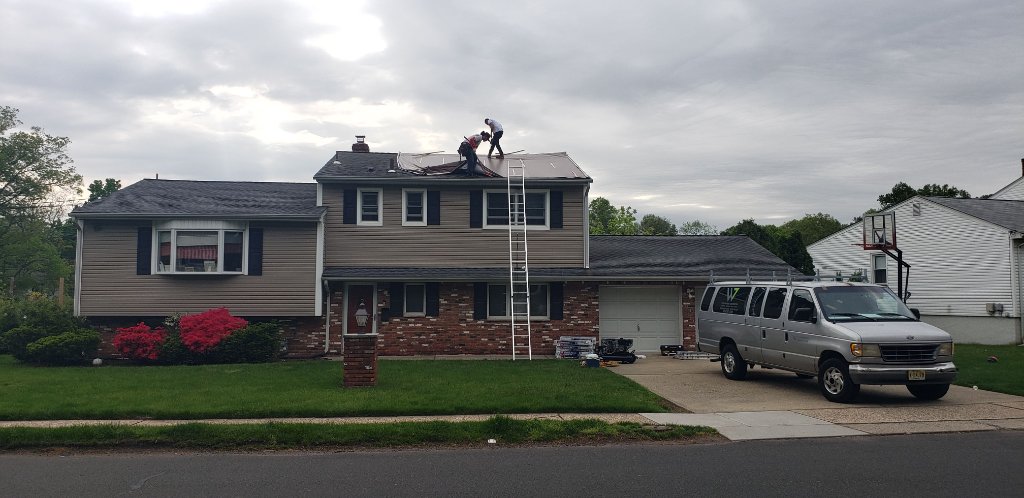 Two-Story Roof Install