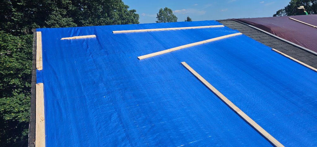 Blue & Brown Tarp — Storm