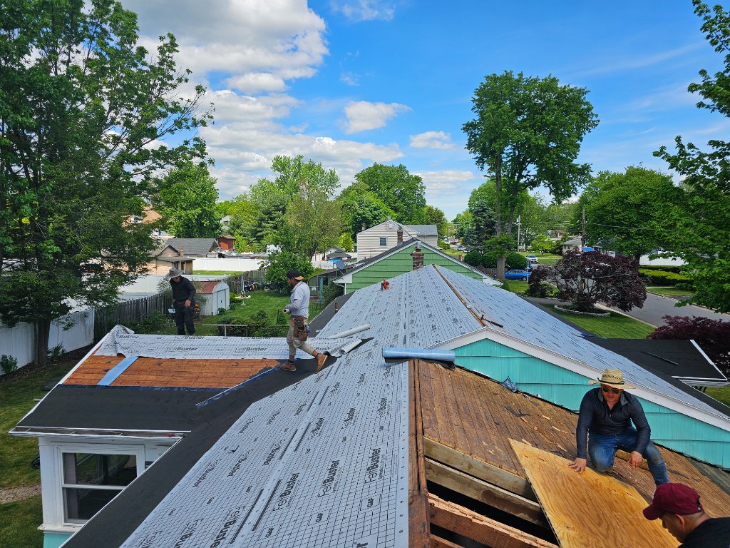 Copper Gutter — Slate Roof