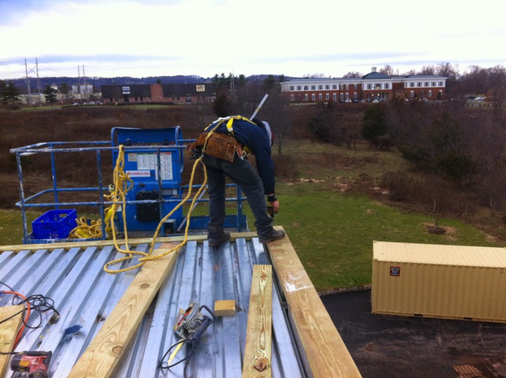 Blue Tarp Multiple Roofs A