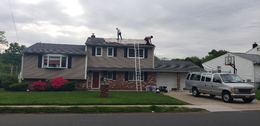 Roof Patch — Brown Tarp