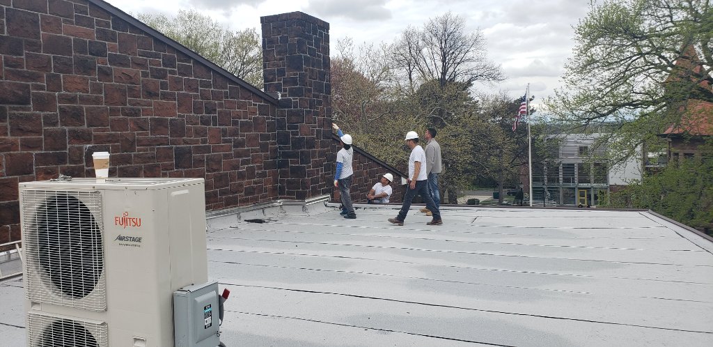 Flat Roof HVAC Installation