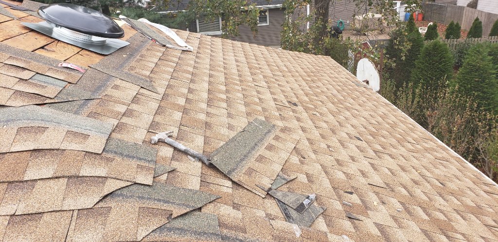 Pneumatic Nailer Shingle Install