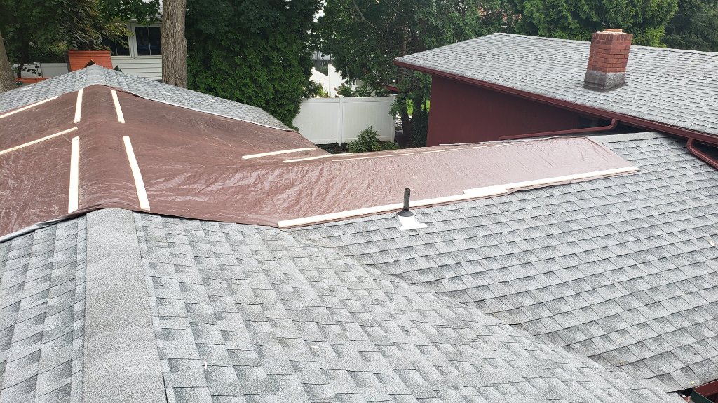 Roof Edge — Damage Before