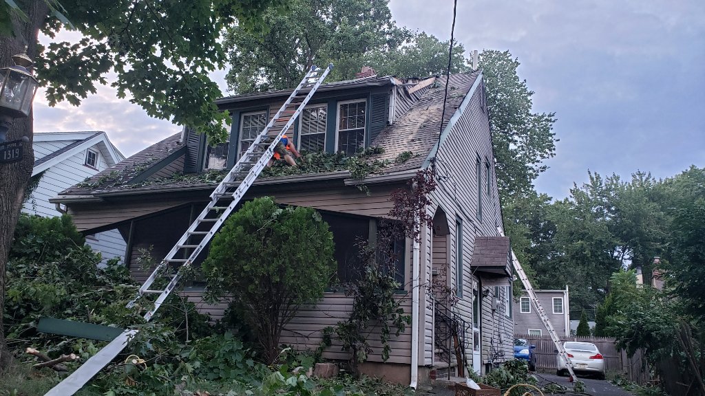Husqvarna Chainsaw On Roof
