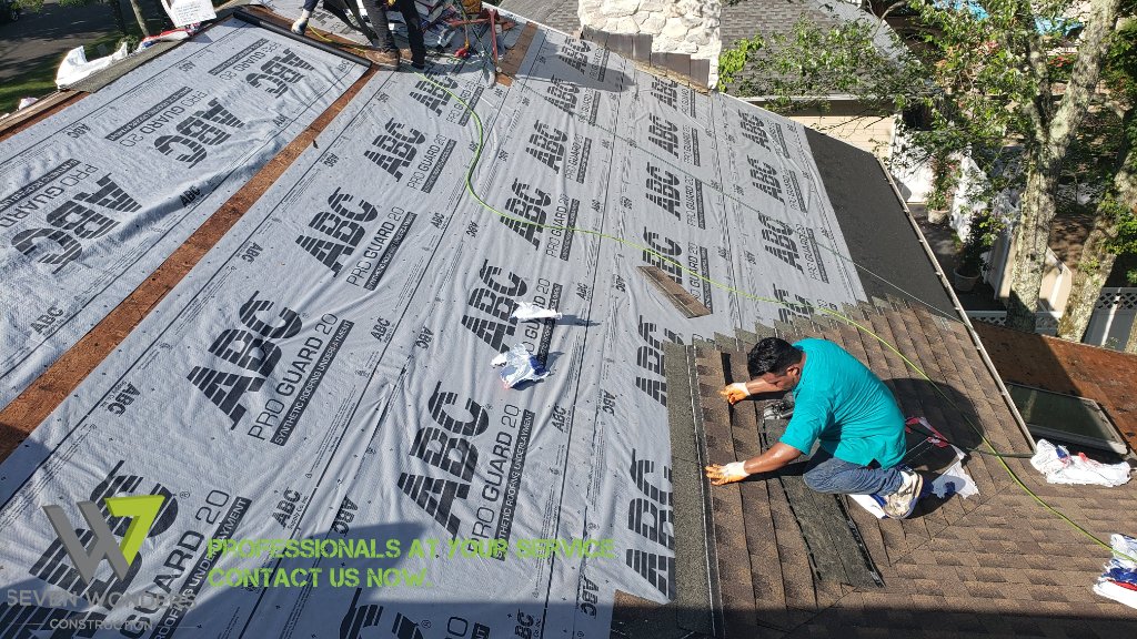 GAF Shingles Stacked on Ridge