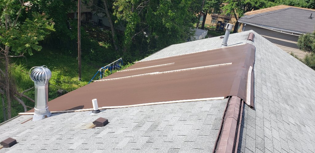 Sealant Applied to Membrane