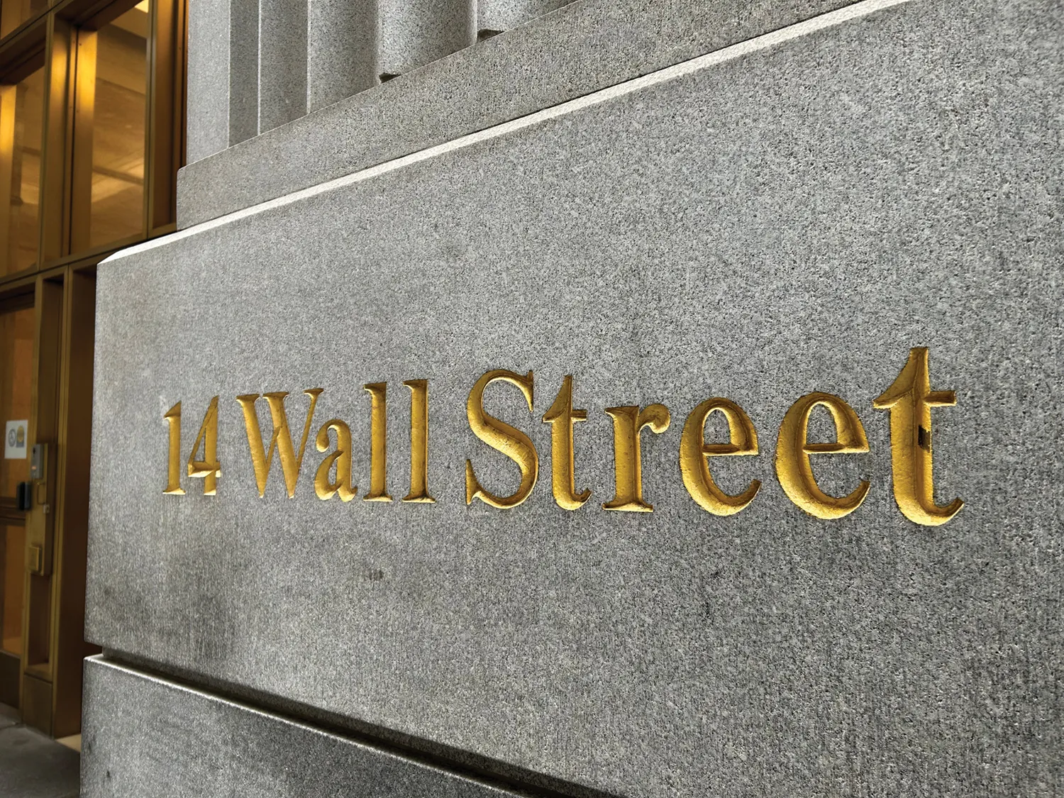 14 Wall Street, Floor 20, Manhattan, NY 10005 — primary place of business, adjacent to the New York Stock Exchange