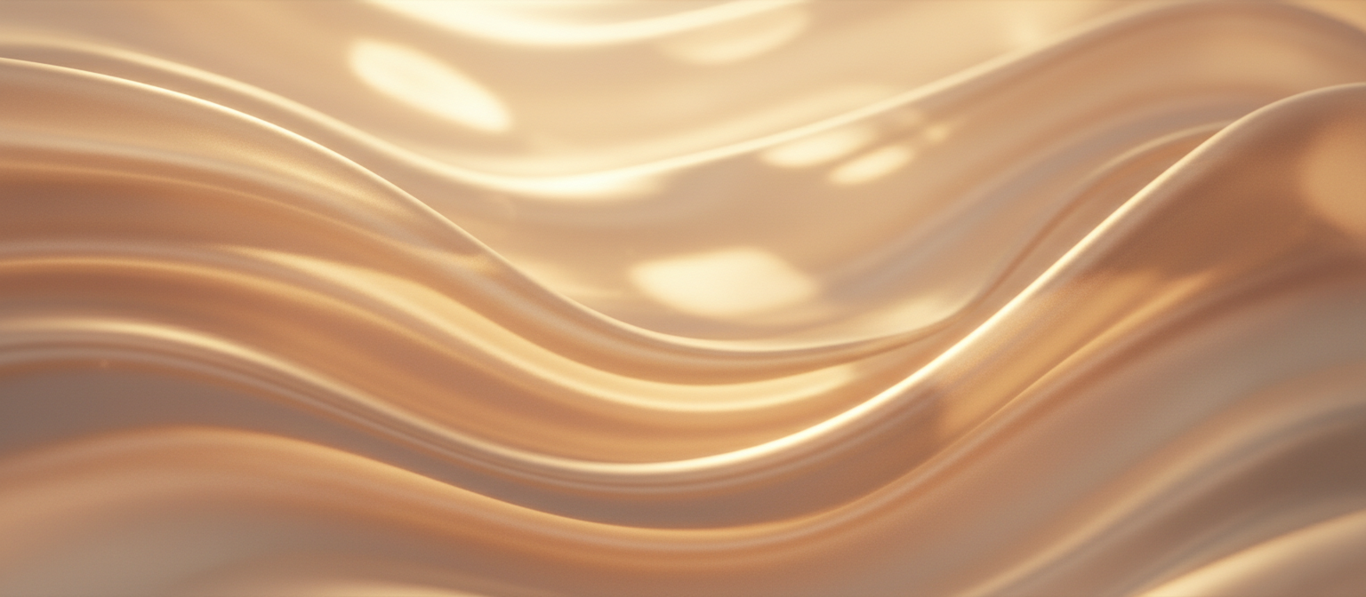 Golden hour silk textures symbolizing transformation