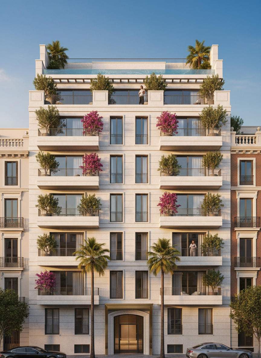 Edificio moderno en Madrid