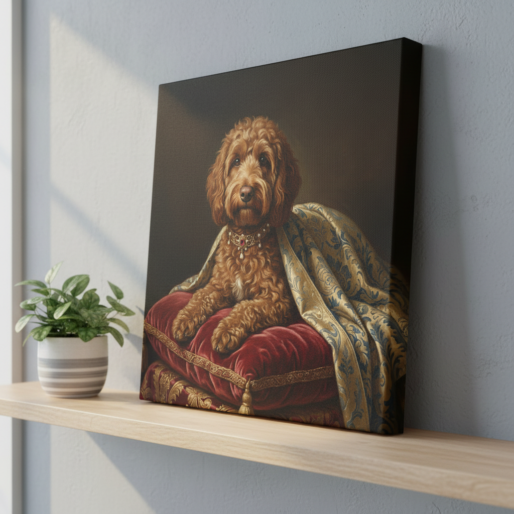 Canvas portrait at home