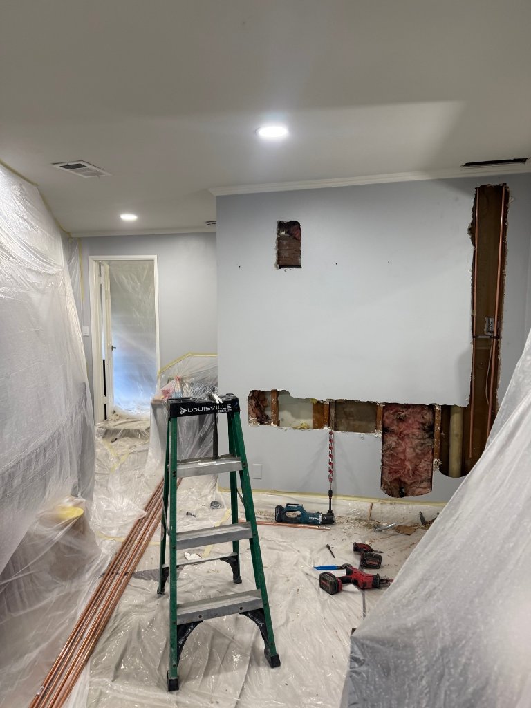Copper repipe — Type L supply lines