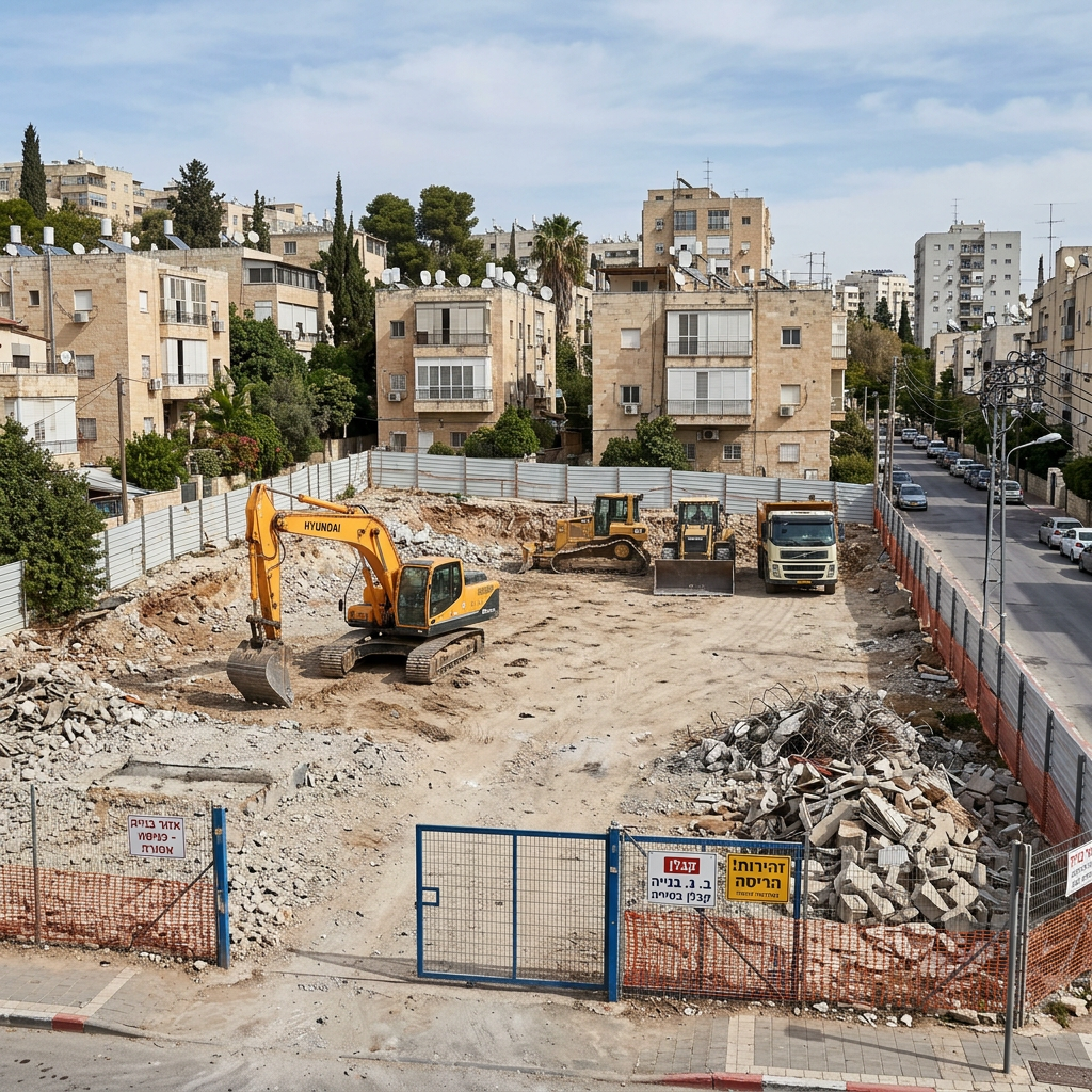 הריסה ופינוי האתר