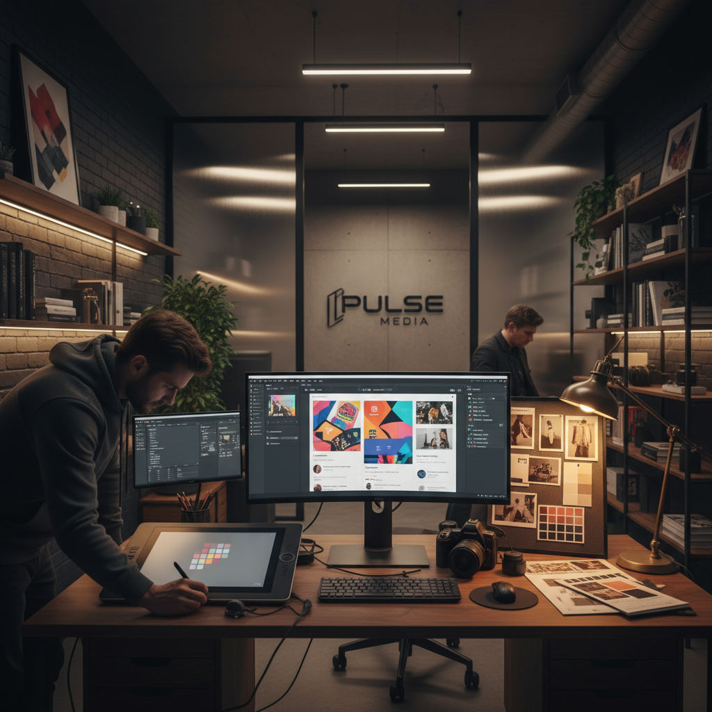 Social media background