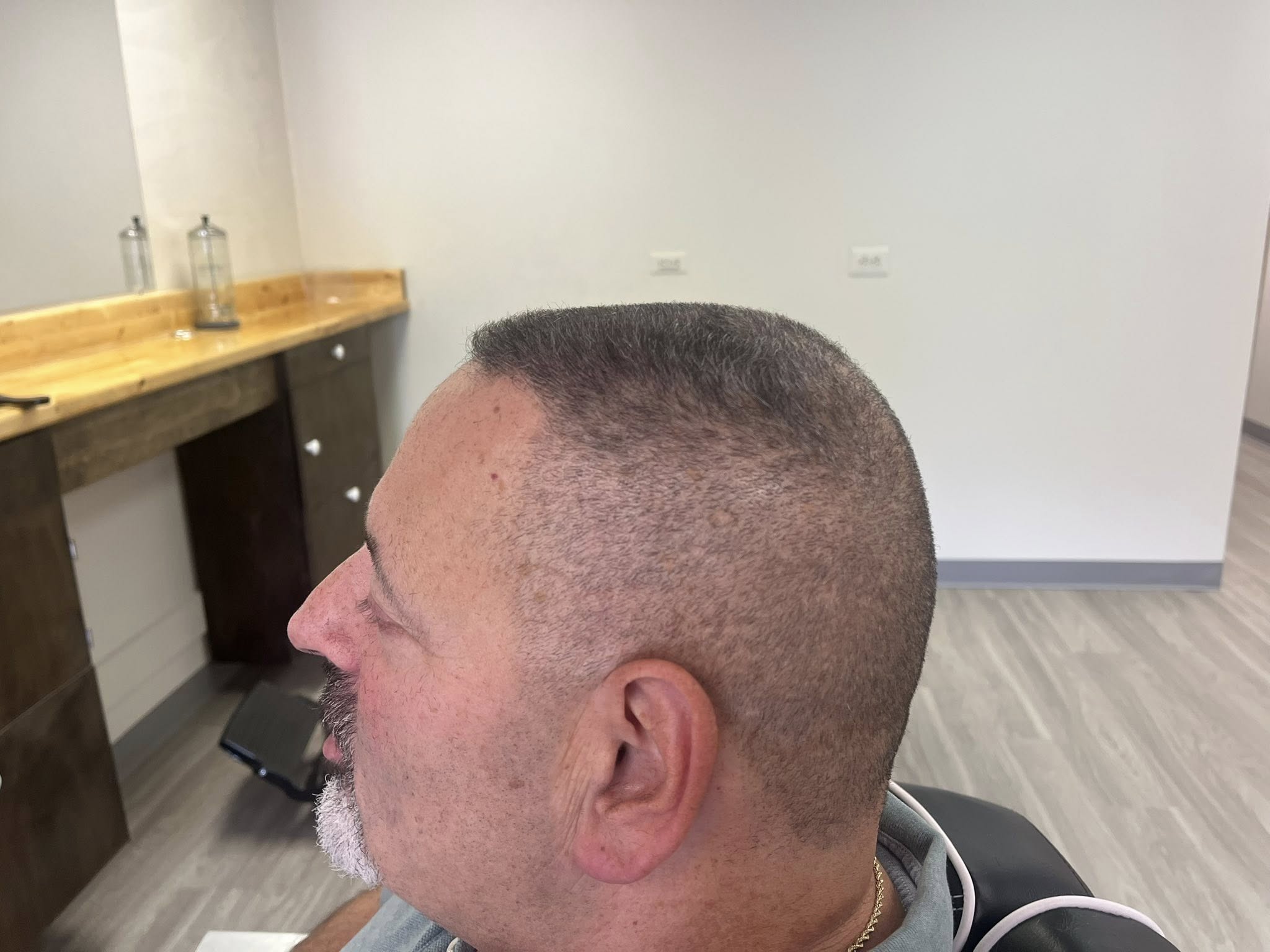Buzz cut at Hairlines Barbershop Flemington NJ