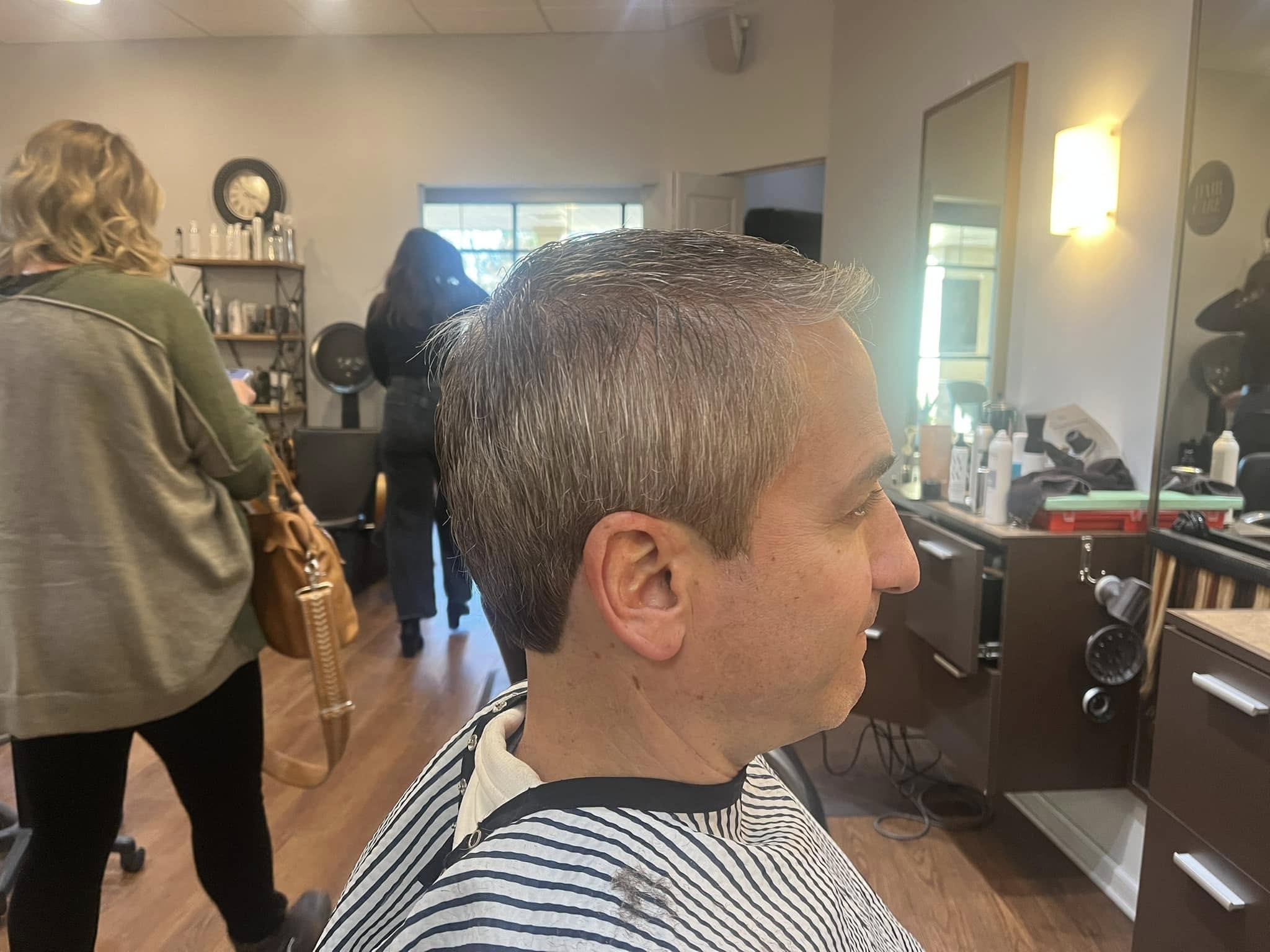 Precision haircut close-up at Hairlines Flemington
