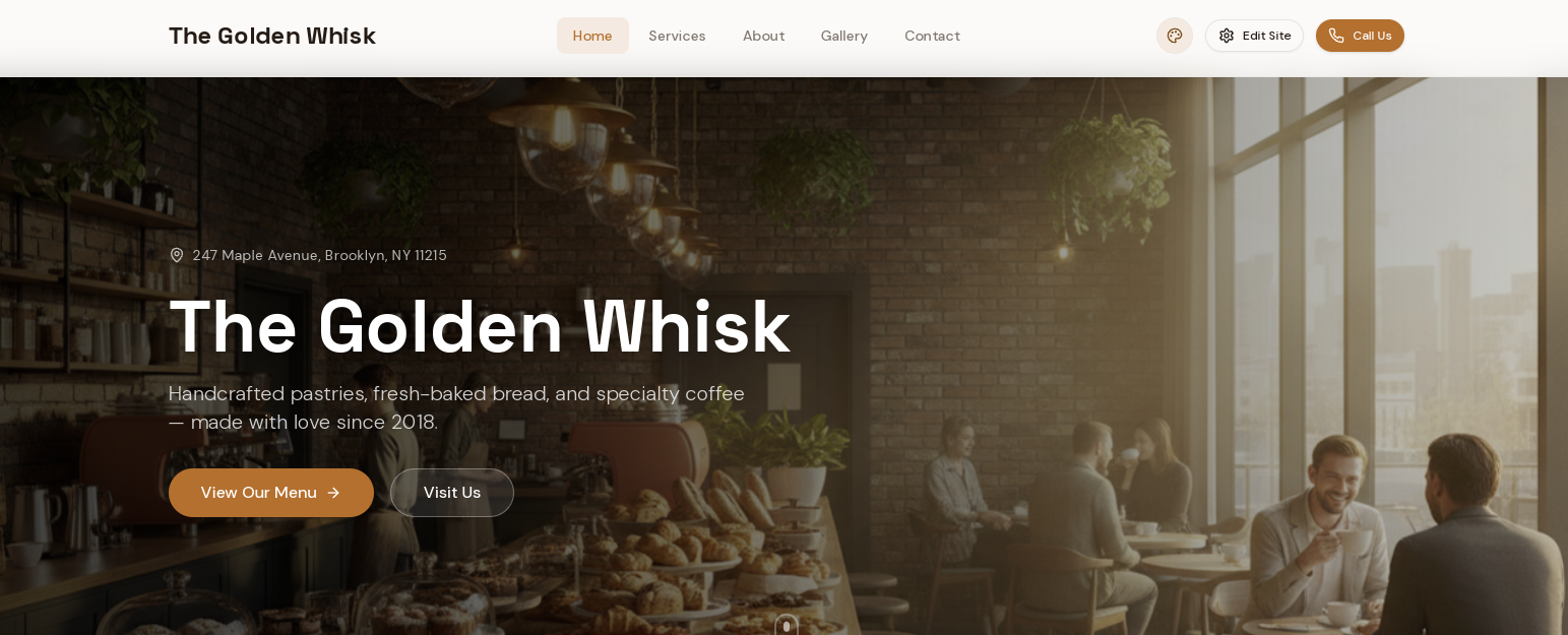 Local Business Website Builder template preview