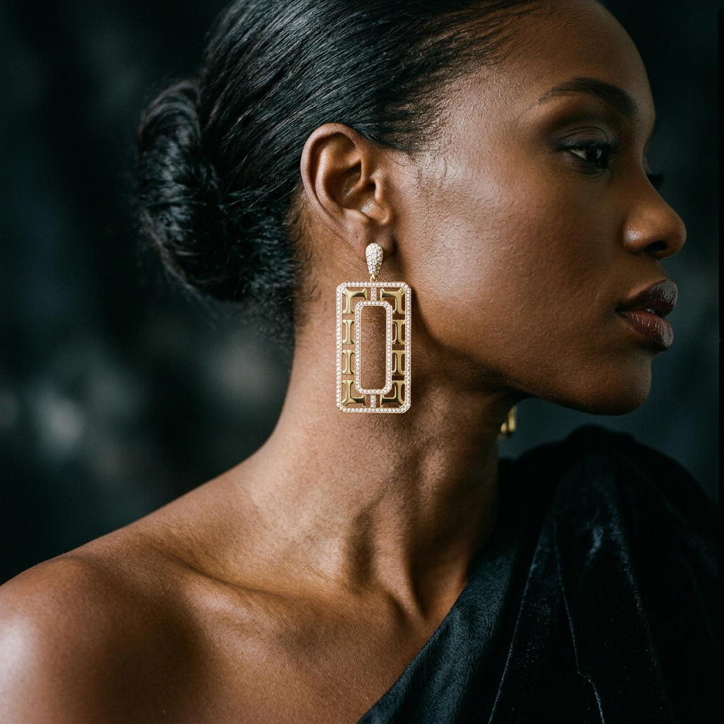 Icon Cross Drop Earrings