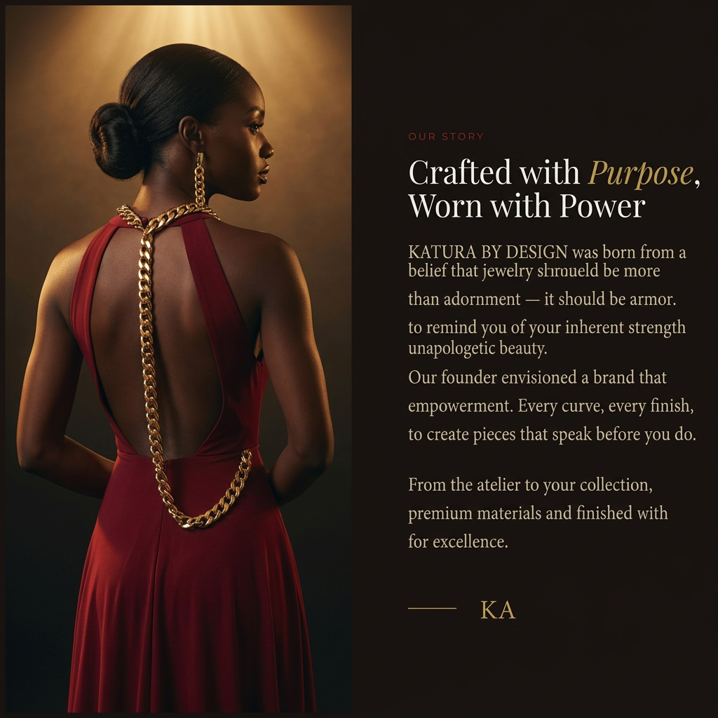 Woman wearing Katura gold jewelry