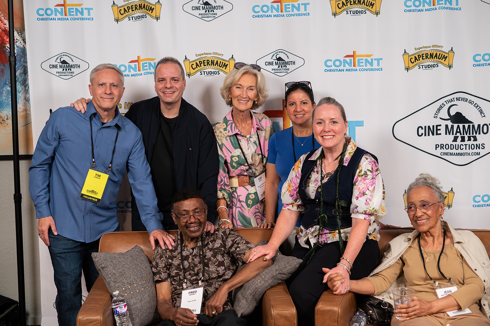 CONTENT volunteers and guests serving and connecting together