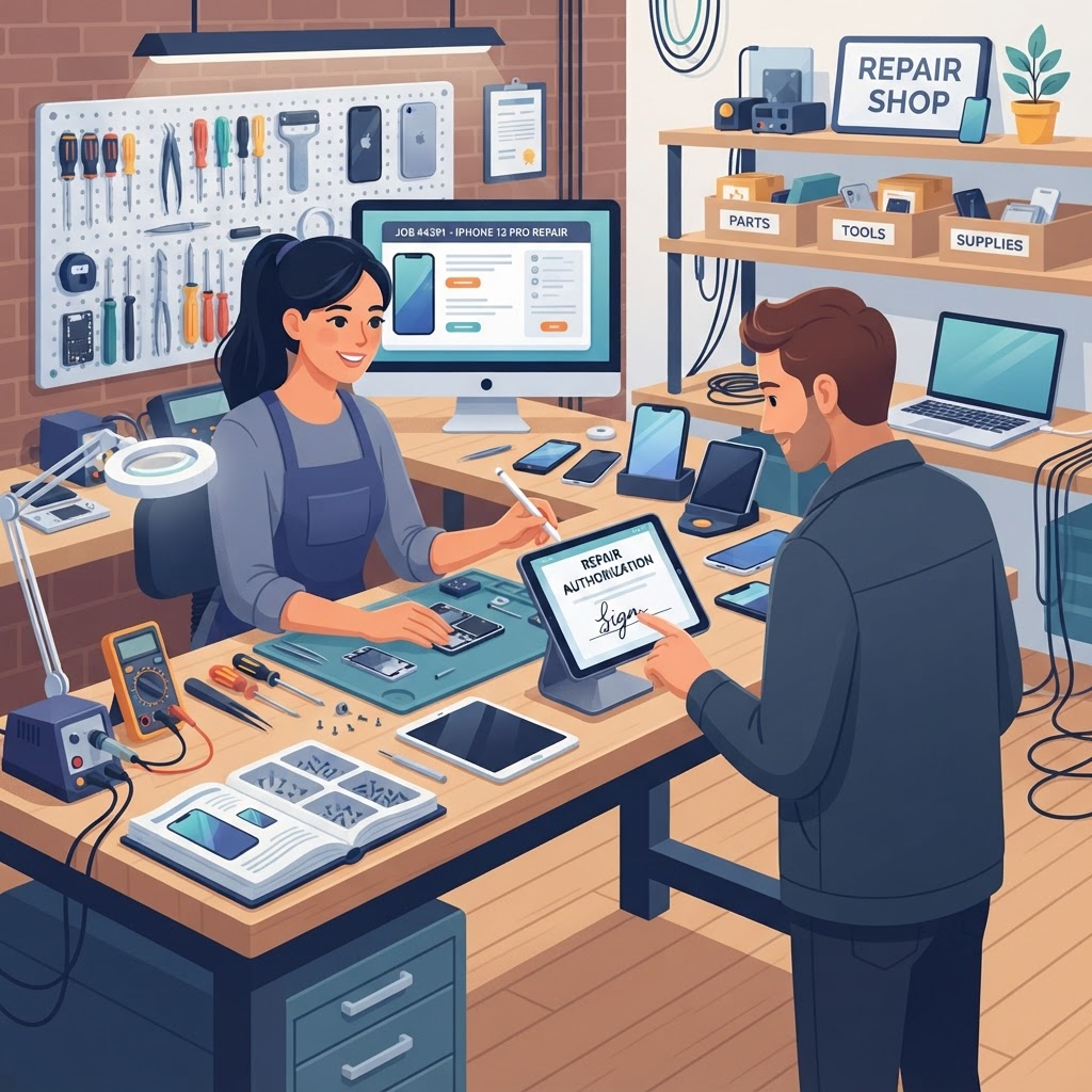 Boosting Professionalism with Repair Shop Software with Customer Signatures