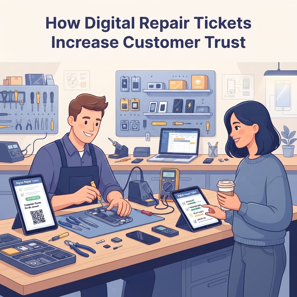How Digital Repair Tickets Increase Customer Trust