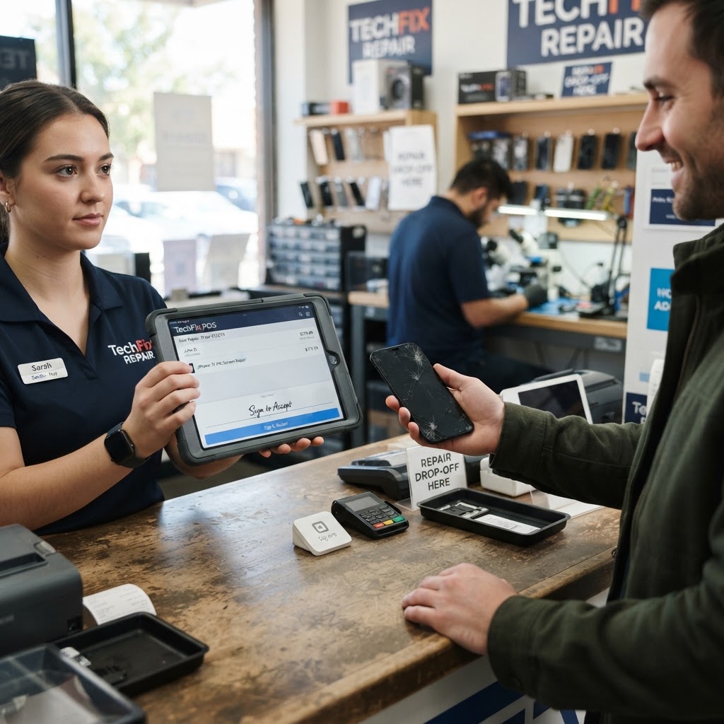 Repair Store POS App: Running Your Shop from a Tablet or Phone
