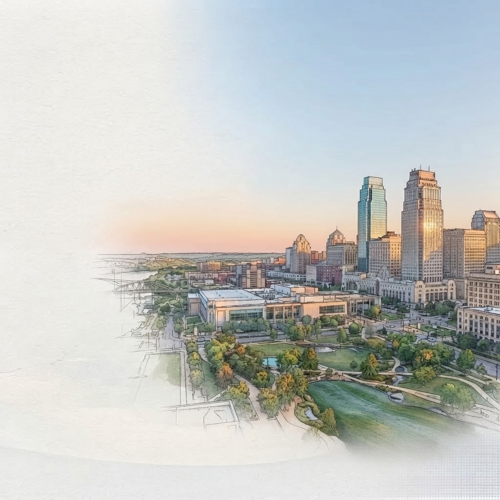Aksarben Village business district in Omaha