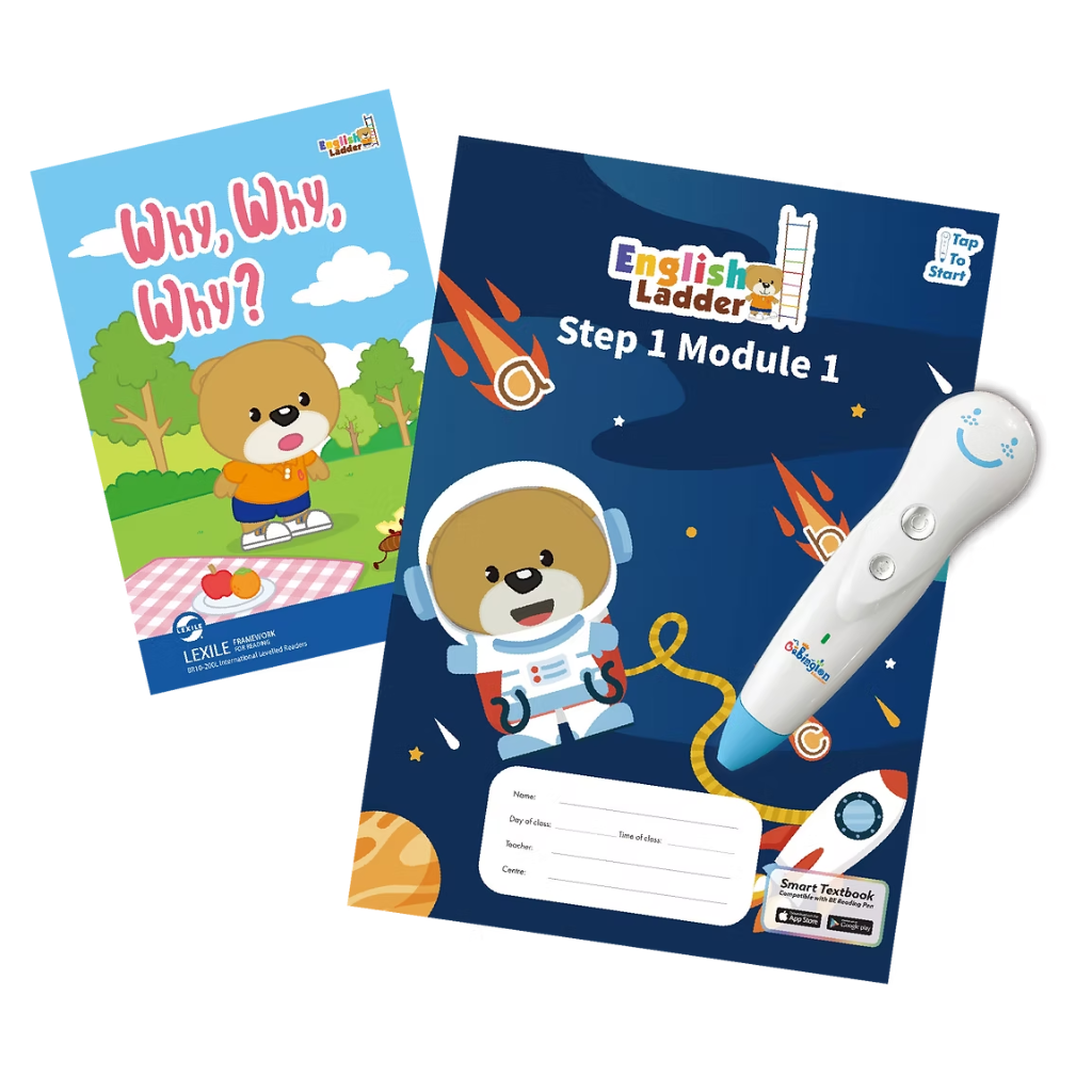 English Ladder textbook and reading pen