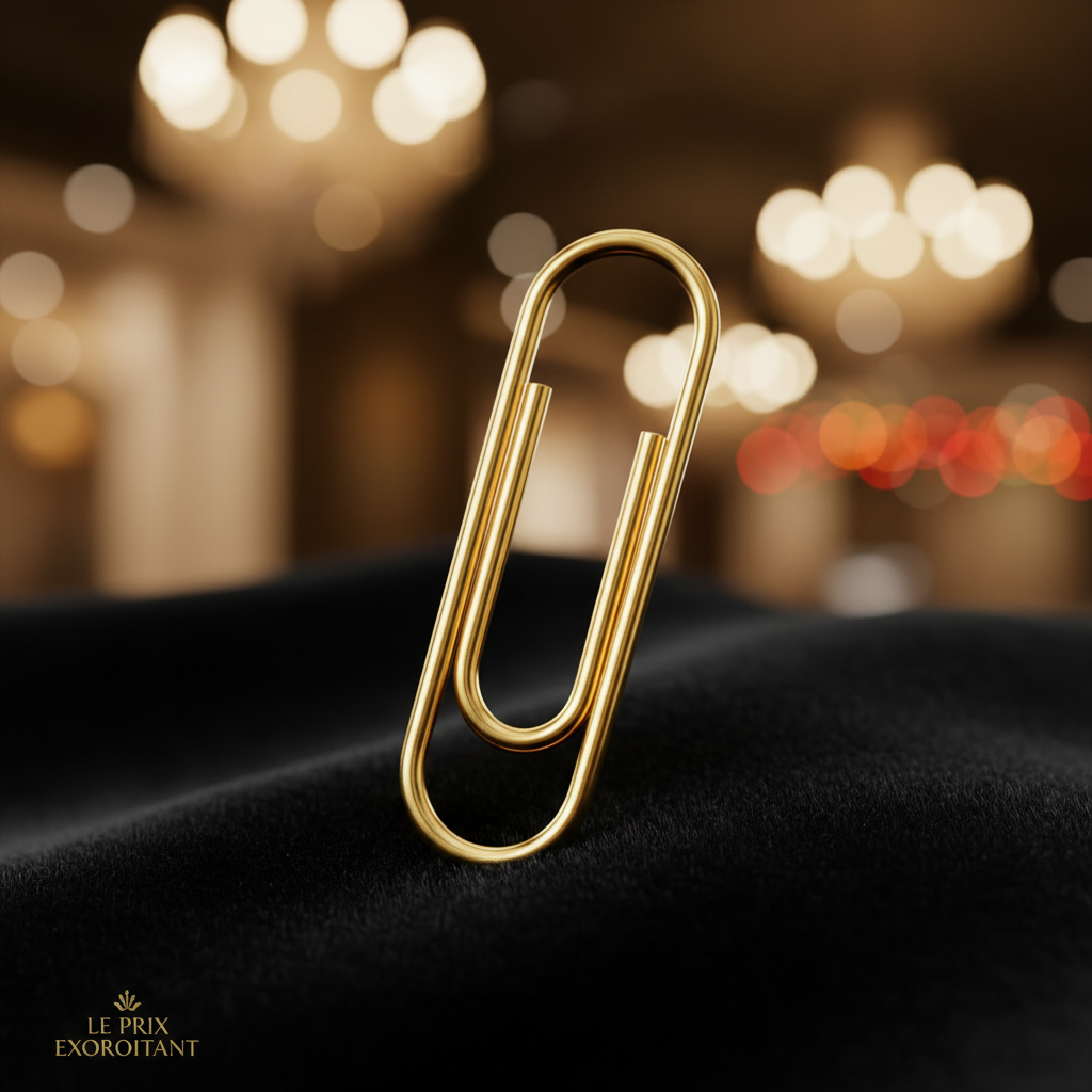 24K Gold-Dipped Paperclip