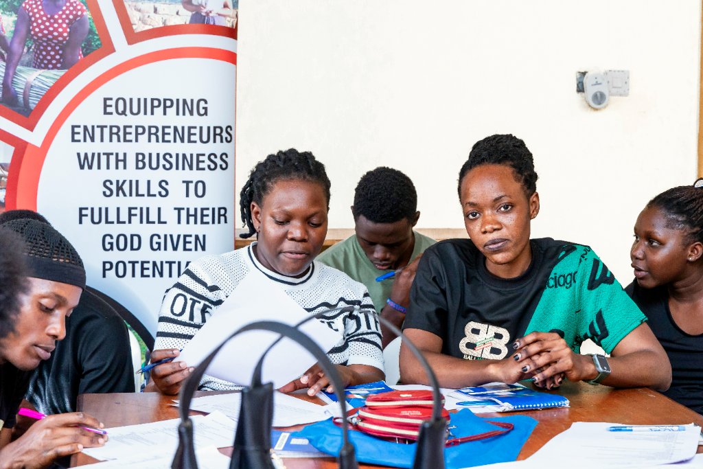 Entrepreneurs in training session